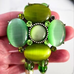 Set of Wrist Bangles with a Matching Hair Piece